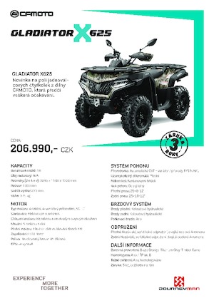 Véhicules tout-terrain et Quads CFMOTO Gladiator X625 