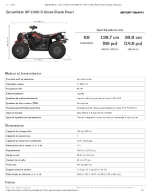 Véhicules tout-terrain et Quads Polaris Scrambler XP 1000 S