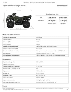 Véhicules tout-terrain et Quads Polaris Sportsman 570