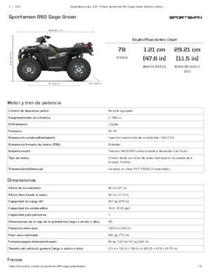 Véhicules tout-terrain et Quads Polaris Sportsman 850