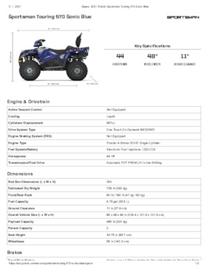Véhicules tout-terrain et Quads Polaris Sportsman touring 570