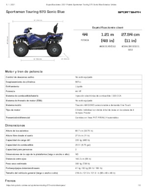 Véhicules tout-terrain et Quads Polaris Sportsman touring 570