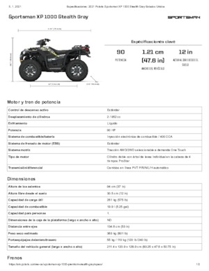 Véhicules tout-terrain et Quads Polaris Sportsman XP 1000
