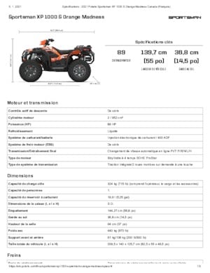 Véhicules tout-terrain et Quads Polaris Sportsman XP 1000 S