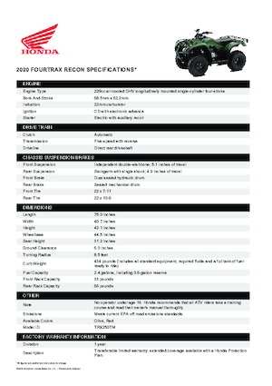 Véhicules tout-terrain et Quads Honda TRX250TM 