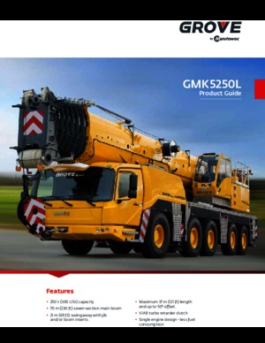 Grues tous-terrains Grove GMK5250L