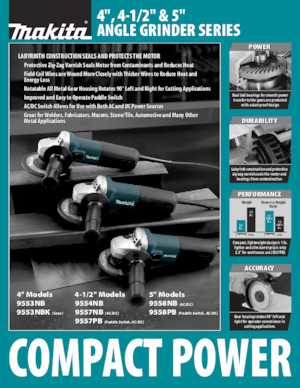 Meuleuses d'angle Makita 9557PB