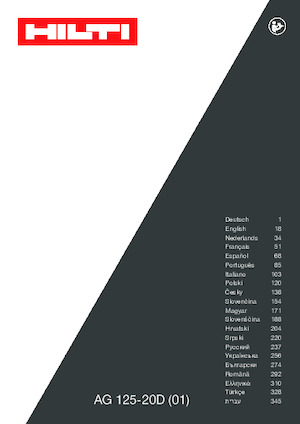 Meuleuses d'angle Hilti AG 125-20D