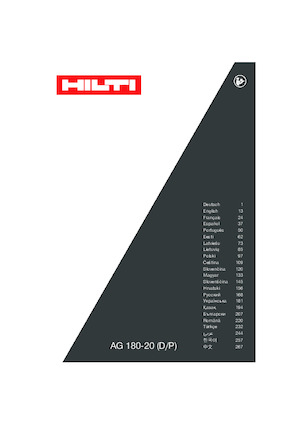 Meuleuses d'angle Hilti AG 180-P