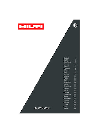 Meuleuses d'angle Hilti AG 230-20D