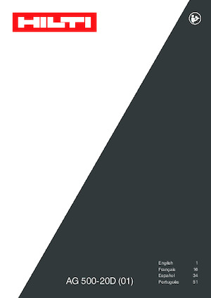 Meuleuses d'angle Hilti AG 500-20D
