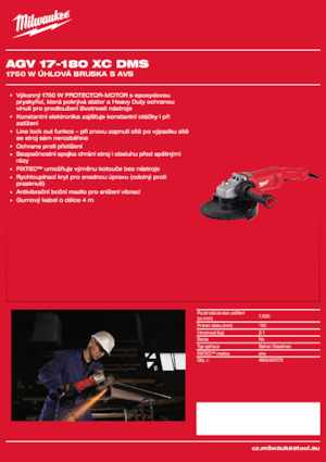 Meuleuses d'angle Milwaukee AGV 17-180 XC DMS