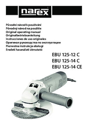 Meuleuses d'angle Narex EBU 125-14 C
