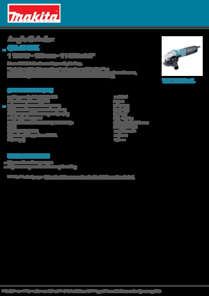 Meuleuses d'angle Makita GA4040Z