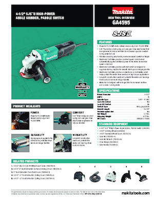 Meuleuses d'angle Makita GA4595