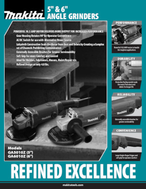 Meuleuses d'angle Makita GA6010Z