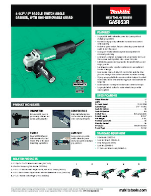 Meuleuses d'angle Makita GA5053R 