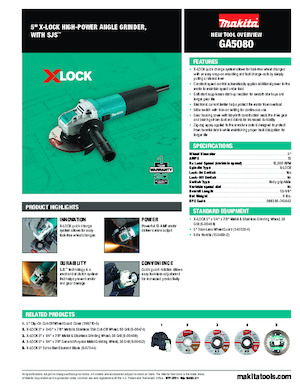 Meuleuses d'angle Makita GA5080