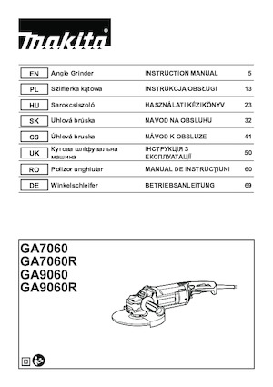 Meuleuses d'angle Makita GA7060R 