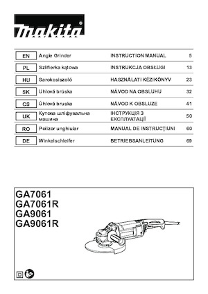 Meuleuses d'angle Makita GA7061 