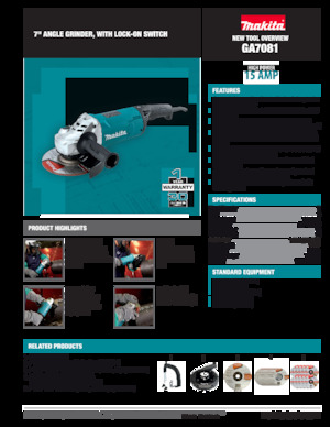 Meuleuses d'angle Makita GA7081