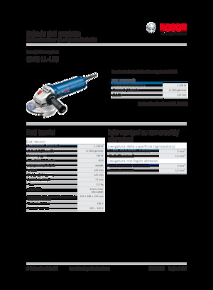Meuleuses d'angle Bosch GWS 11-125