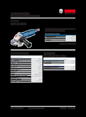 Meuleuses d'angle Bosch GWS 13-125 CI