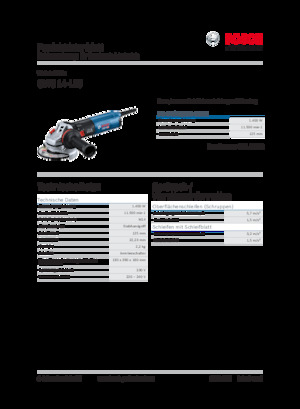Meuleuses d'angle Bosch GWS 14-125