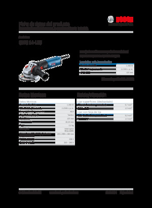 Meuleuses d'angle Bosch GWS 14-125