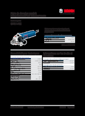 Meuleuses d'angle Bosch GWS 1400