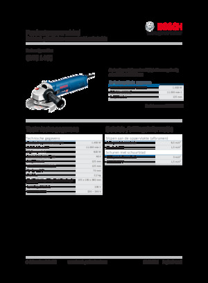 Meuleuses d'angle Bosch GWS 1400
