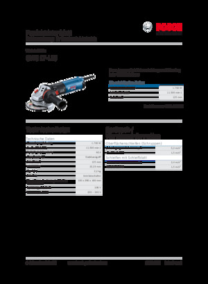 Meuleuses d'angle Bosch GWS 17-125