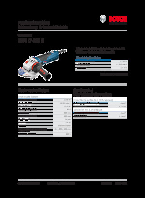 Meuleuses d'angle Bosch GWS 17-125 CI