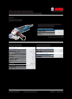 Meuleuses d'angle Bosch GWS 17-125 CI