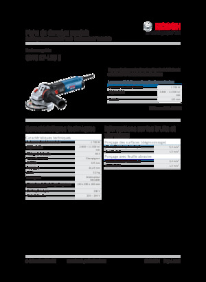 Meuleuses d'angle Bosch GWS 17-125 S