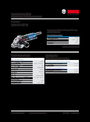 Meuleuses d'angle Bosch GWS 17-125 TS