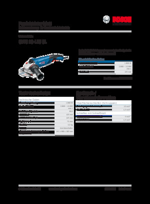 Meuleuses d'angle Bosch GWS 18-125 SL