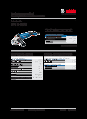 Meuleuses d'angle Bosch GWS 18-125 SL
