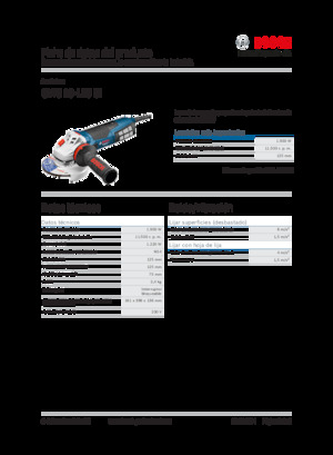 Meuleuses d'angle Bosch GWS 19-125 CI