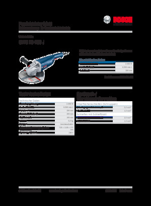 Meuleuses d'angle Bosch GWS 20-230 J