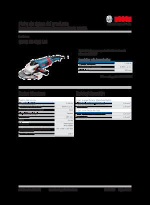 Meuleuses d'angle Bosch GWS 22-230 LVI