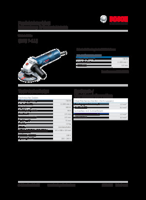Meuleuses d'angle Bosch GWS 7-115