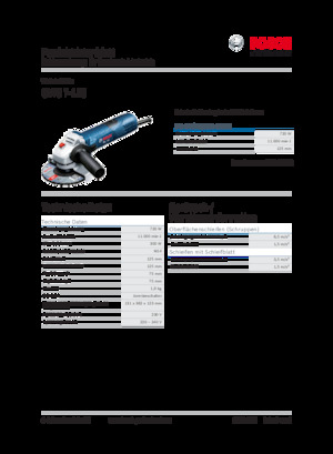 Meuleuses d'angle Bosch GWS 7-125