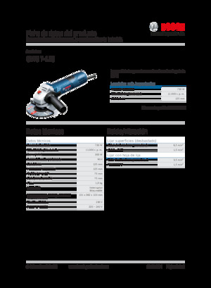 Meuleuses d'angle Bosch GWS 7-125
