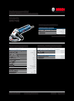 Meuleuses d'angle Bosch GWS 7-125