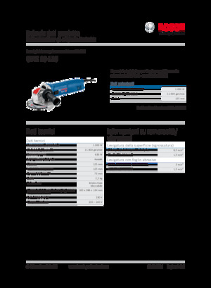 Meuleuses d'angle Bosch GWX 10-125