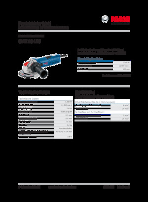 Meuleuses d'angle Bosch GWX 13-125