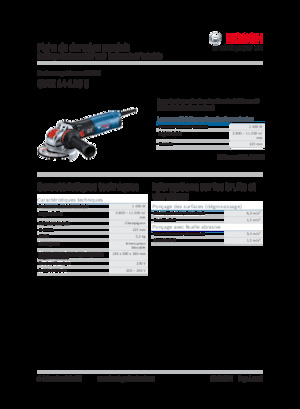 Meuleuses d'angle Bosch GWX 14-125 S