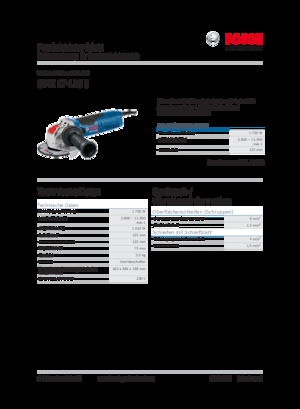 Meuleuses d'angle Bosch GWX 17-125 S