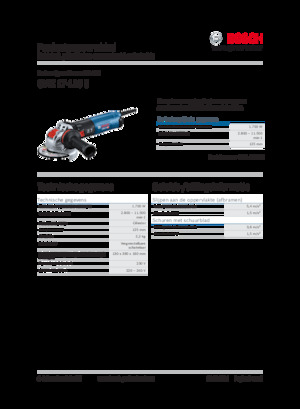 Meuleuses d'angle Bosch GWX 17-125 S